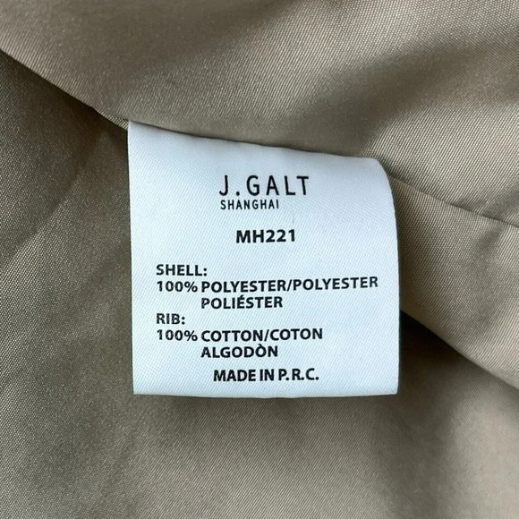 Brandy Melville John Galt Teddy Jacket Women's Sz M-L Tan Full Zip Fleece Sherpa - Picture 12 of 13